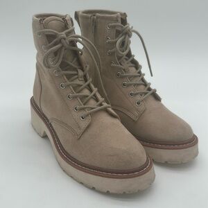 Madden Girl Womens Carra Faux Leather Lug Sole Ankle Boots Womens Size 8